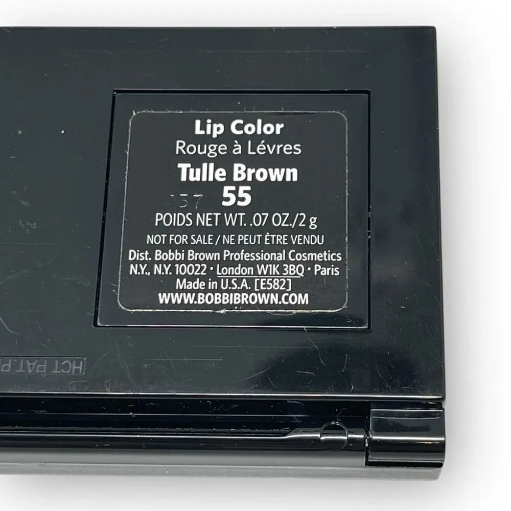 Bobbi Brown Lip Sheer Cranberry 5 & Lip Color Tulle Brown 55 Pot Palette New